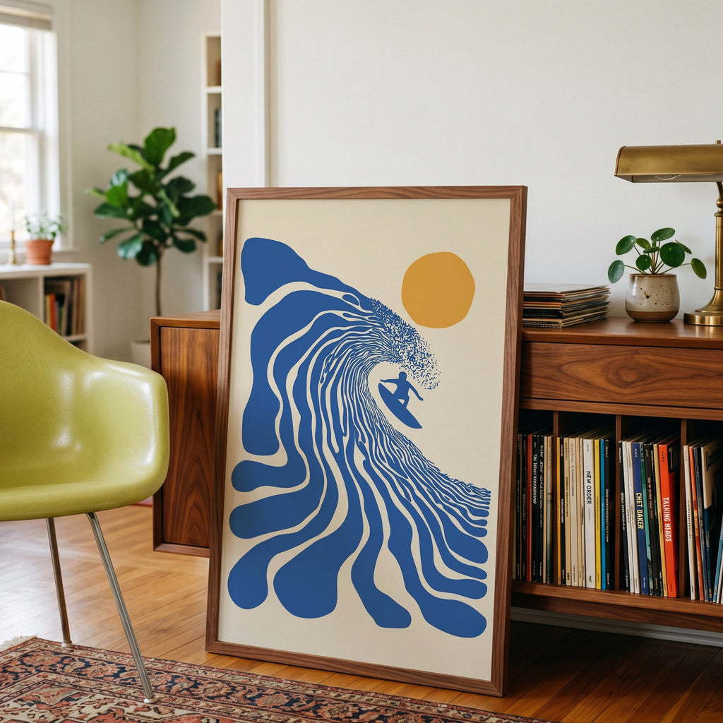 Endless Summer, Retro Surfer Print