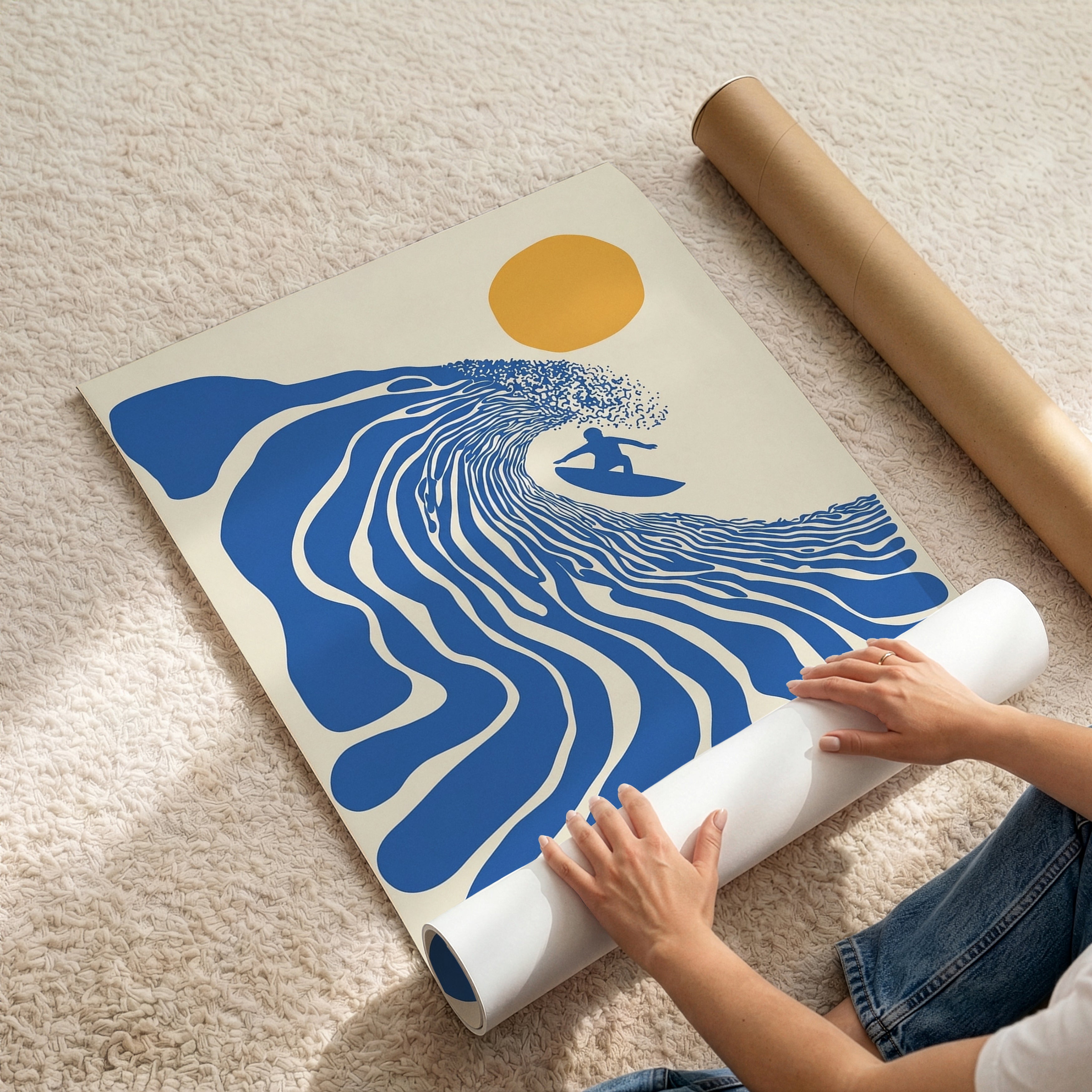 Endless Summer, Retro Surfer Print