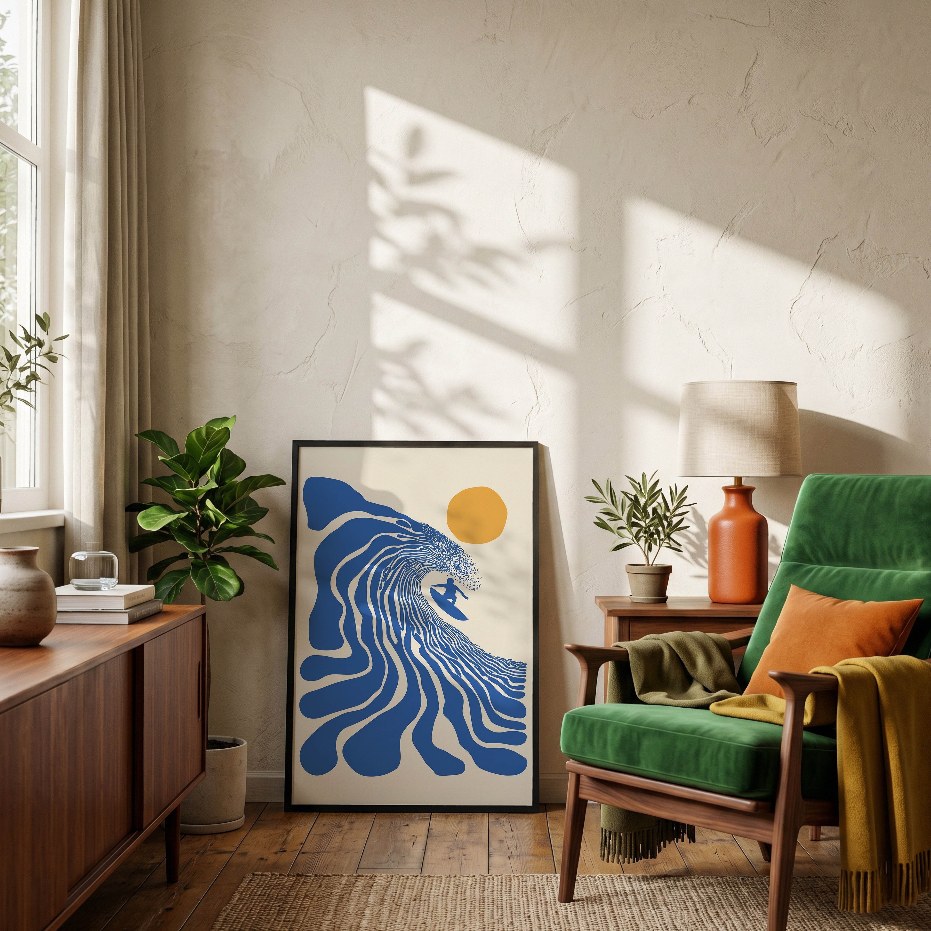 Endless Summer, Retro Surfer Print