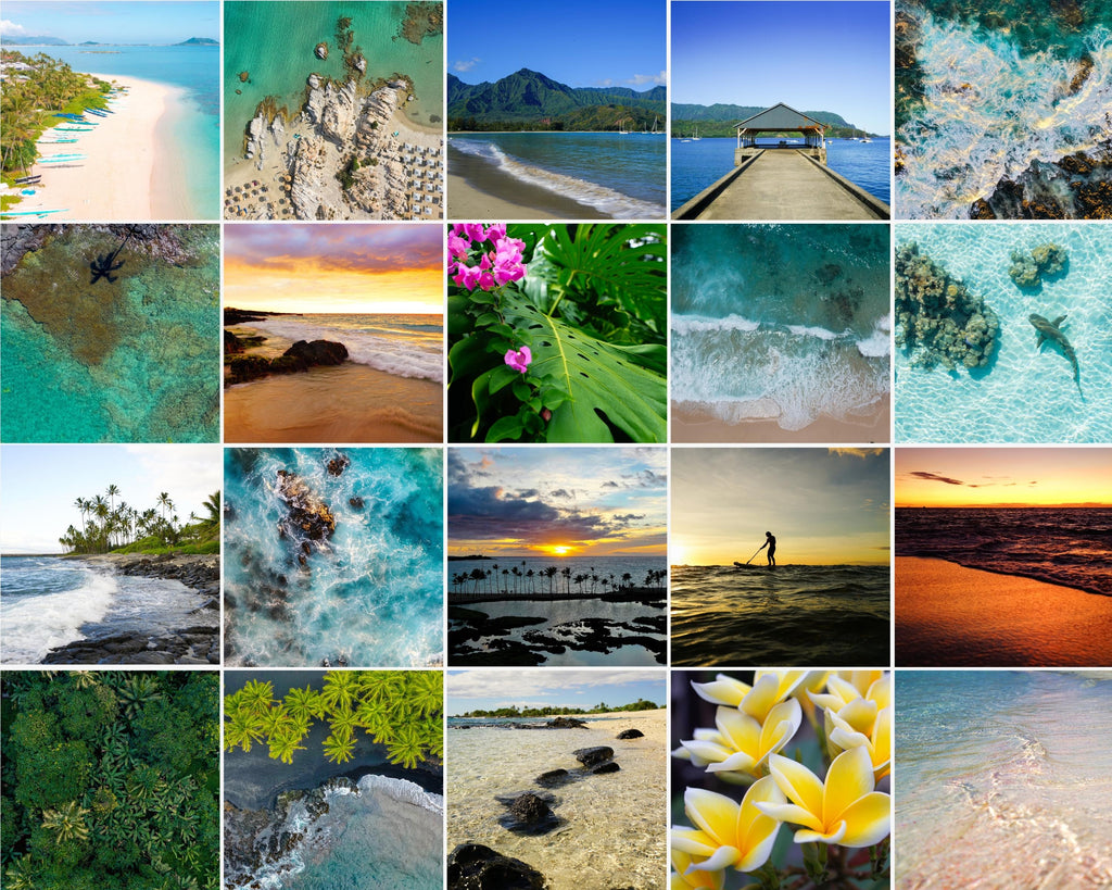 Set of 100+ Beach Prints, Coastal Prints, Coastal Wall Art, Beach Posters, Surf Art, Beach Wall Art, Coastal Prints Download Bundle