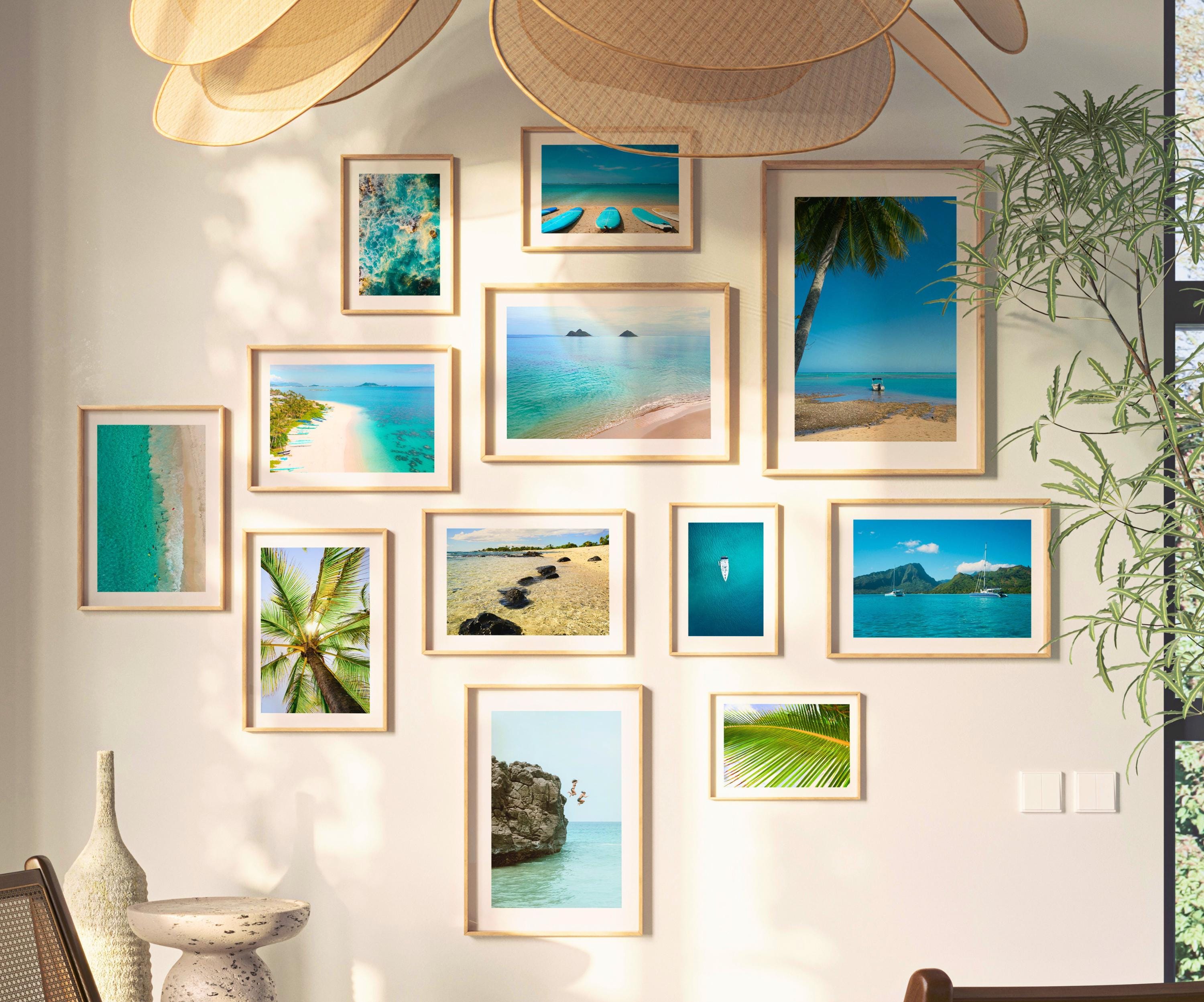 Coastal 100+ Prints, beach gallery wall set, coastal photography, summer ocean digital posters, printable wall art, shark art, Beach BUNDLE