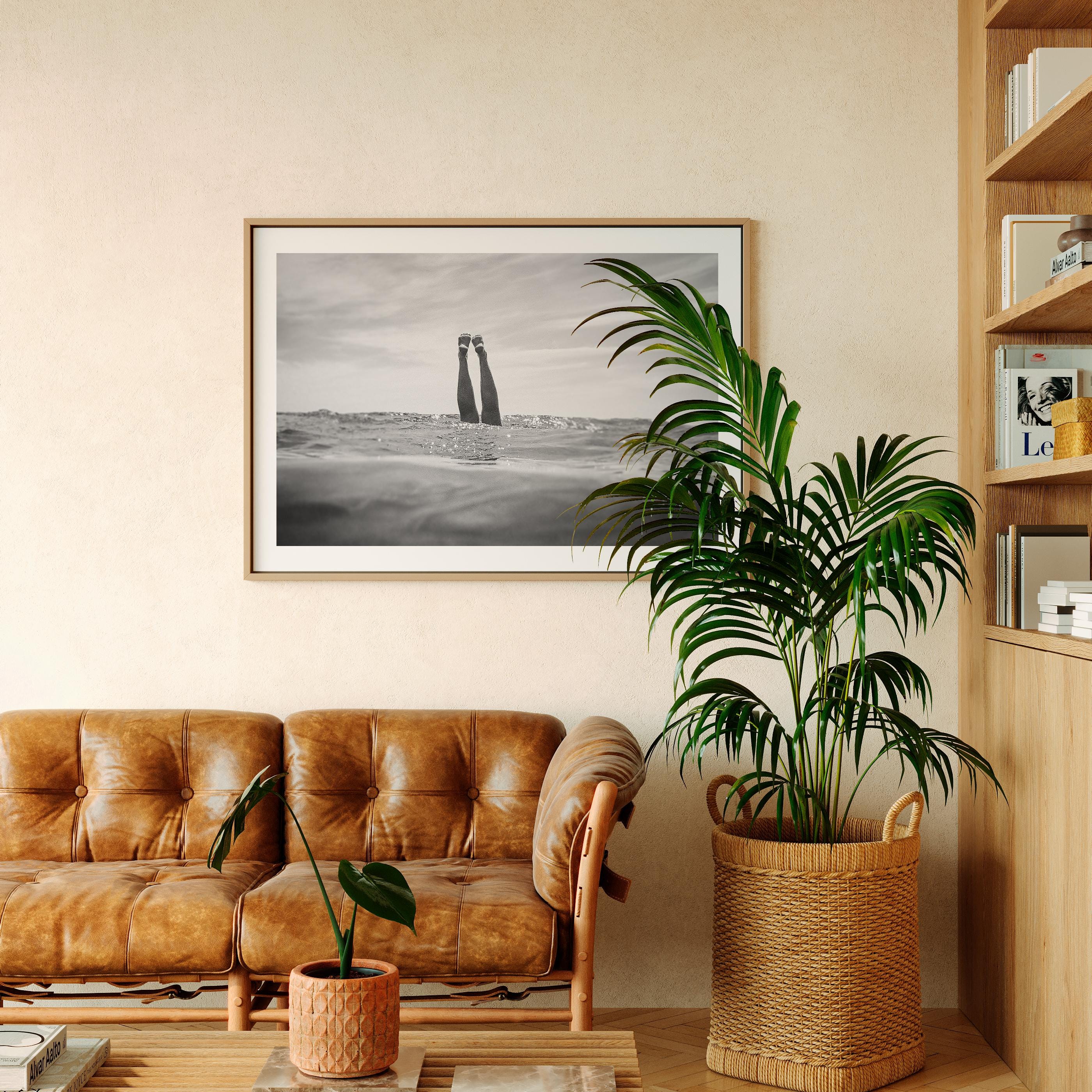 Black and White FRAMED or UNFRAMED Wall Art, Beach Photography Framed, B&W Boho Coastal Photography, Summer Ocean Poster, Coastal Decor