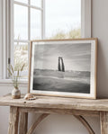 Black and White FRAMED or UNFRAMED Wall Art, Beach Photography Framed, B&W Boho Coastal Photography, Summer Ocean Poster, Coastal Decor