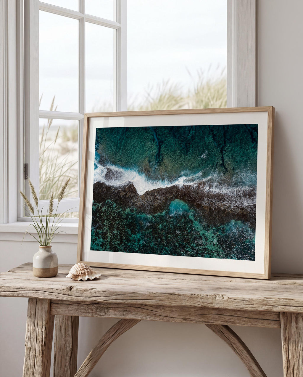 Beach Print Download, Aerial Ocean Print, Modern Coastal Printable, Coastal Beach House Decor, Beach Digital Print
