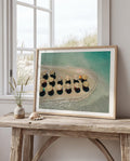 Coastal Print Digital Download, Pastel Beach Wall Art, Boho Coastal Photography, Summer Ocean Digital Poster, Aerial Ocean Poster