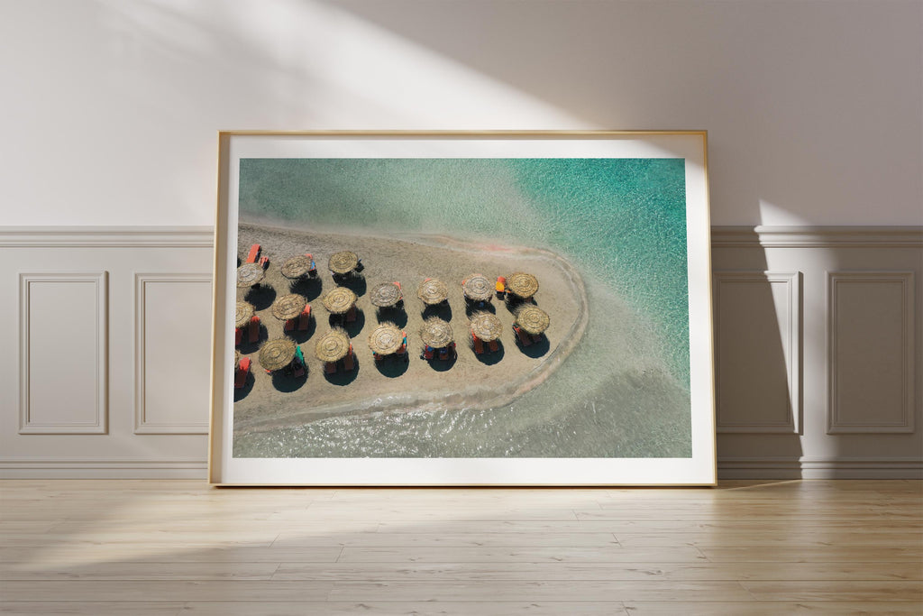 Coastal Print Digital Download, Pastel Beach Wall Art, Boho Coastal Photography, Summer Ocean Digital Poster, Aerial Ocean Poster