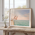 Coastal Print Digital Download, Colorful Beach Wall Art, Boho Coastal Photography, Summer Ocean Poster, Girls Jumping Print