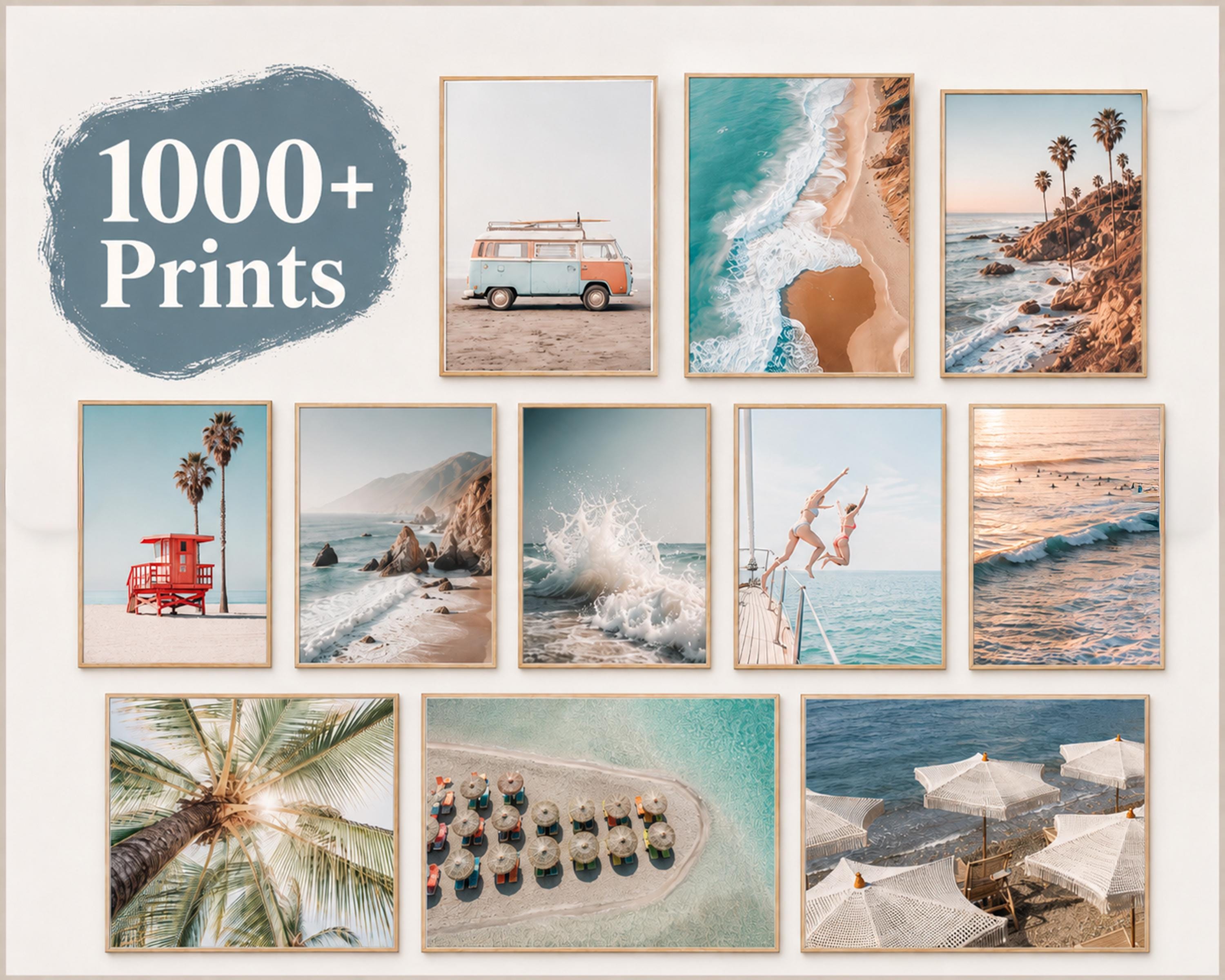 1000 Prints NEUTRAL BEACH Collection, Beach Wall Art, Ocean Print, Coastal Print, Beach Prints, Coastal Wall Decor, California Print