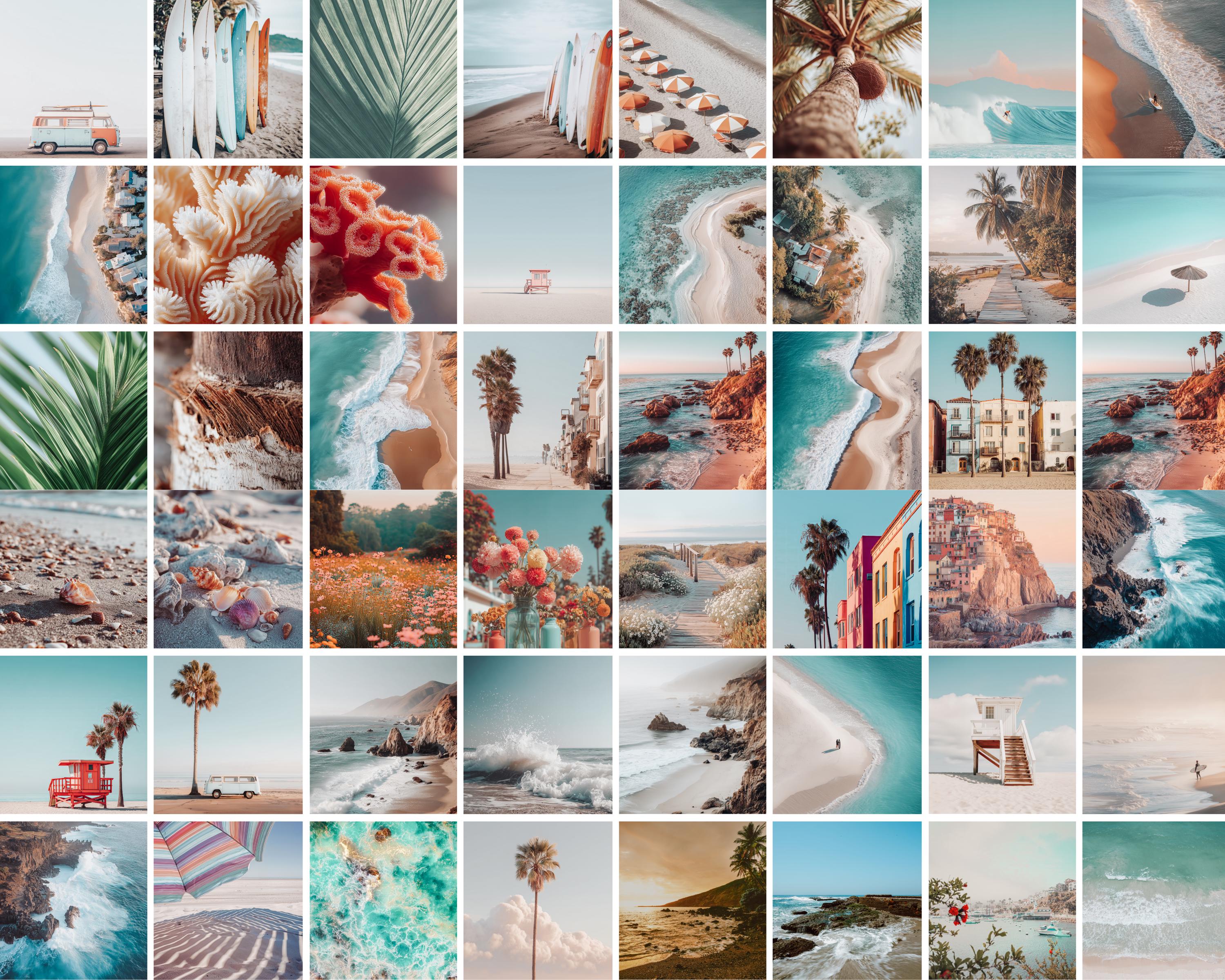 1000 Prints NEUTRAL BEACH Collection, Beach Wall Art, Ocean Print, Coastal Print, Beach Prints, Coastal Wall Decor, California Print