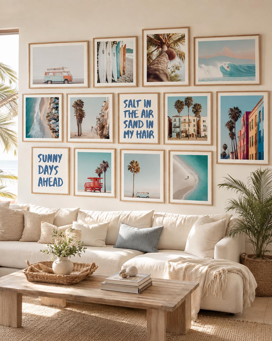 1000 Prints NEUTRAL BEACH Collection, Beach Wall Art, Ocean Print, Coastal Print, Beach Prints, Coastal Wall Decor, California Print