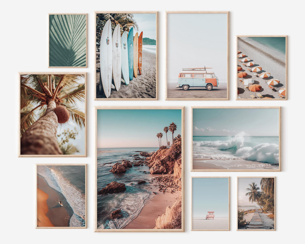 1000 Prints NEUTRAL BEACH Collection, Beach Wall Art, Ocean Print, Coastal Print, Beach Prints, Coastal Wall Decor, California Print