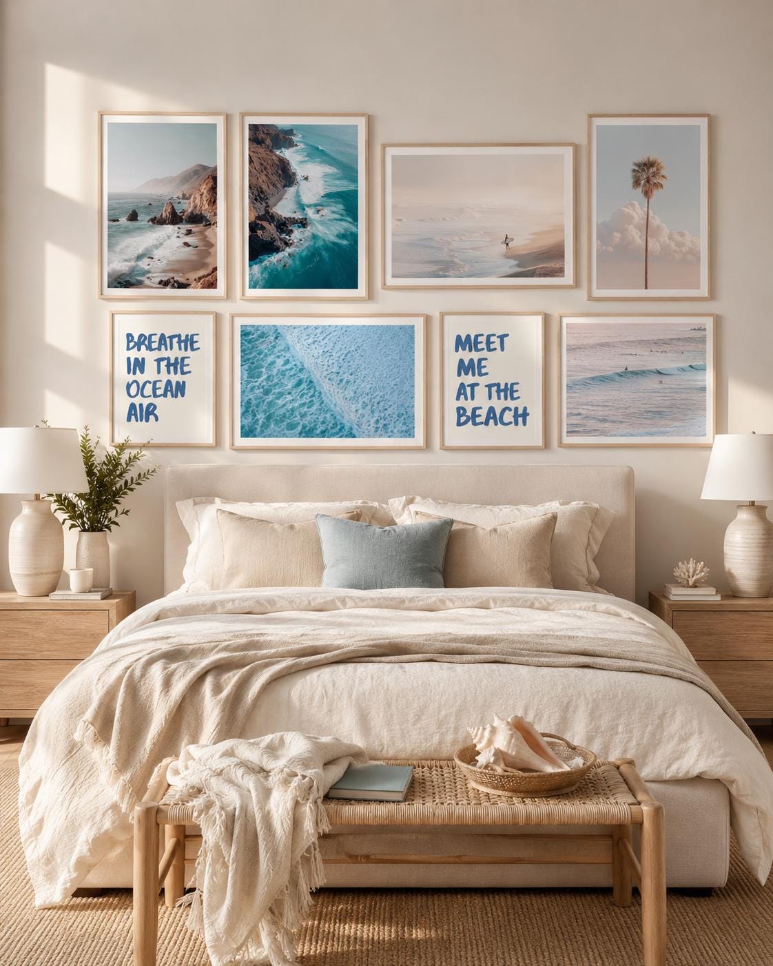 1000 Prints NEUTRAL BEACH Collection, Beach Wall Art, Ocean Print, Coastal Print, Beach Prints, Coastal Wall Decor, California Print