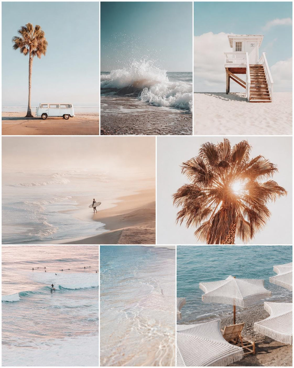 1000 Prints NEUTRAL BEACH Collection, Beach Wall Art, Ocean Print, Coastal Print, Beach Prints, Coastal Wall Decor, California Print
