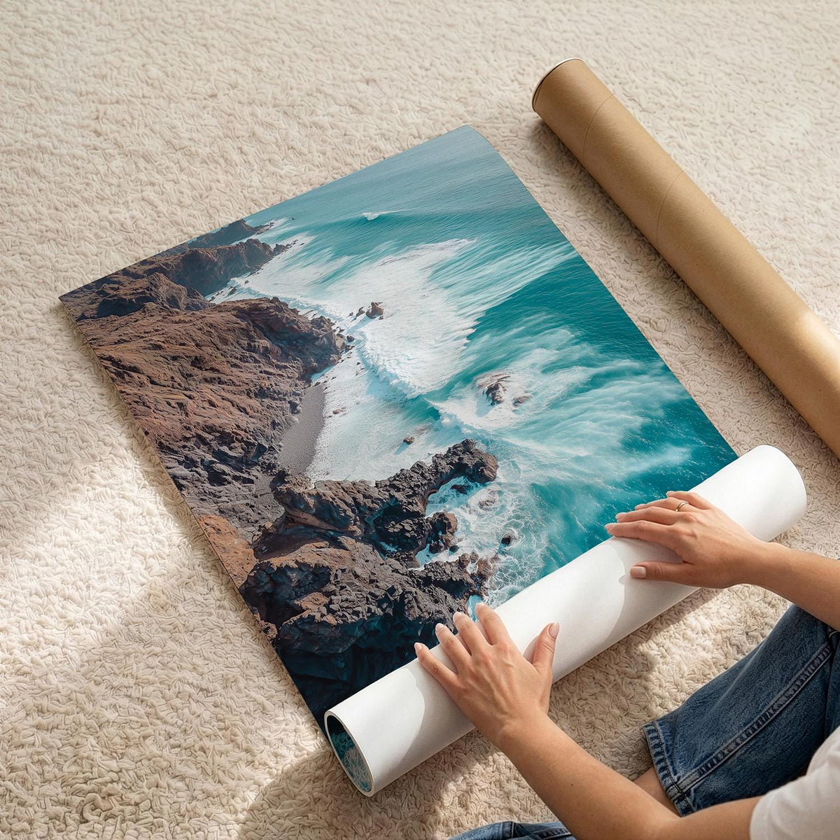 Coastal Wall Art Set of 3 Prints, California Beach Photography, Ocean & Surf Decor, Beach House Gallery Set, Framed or Unframed