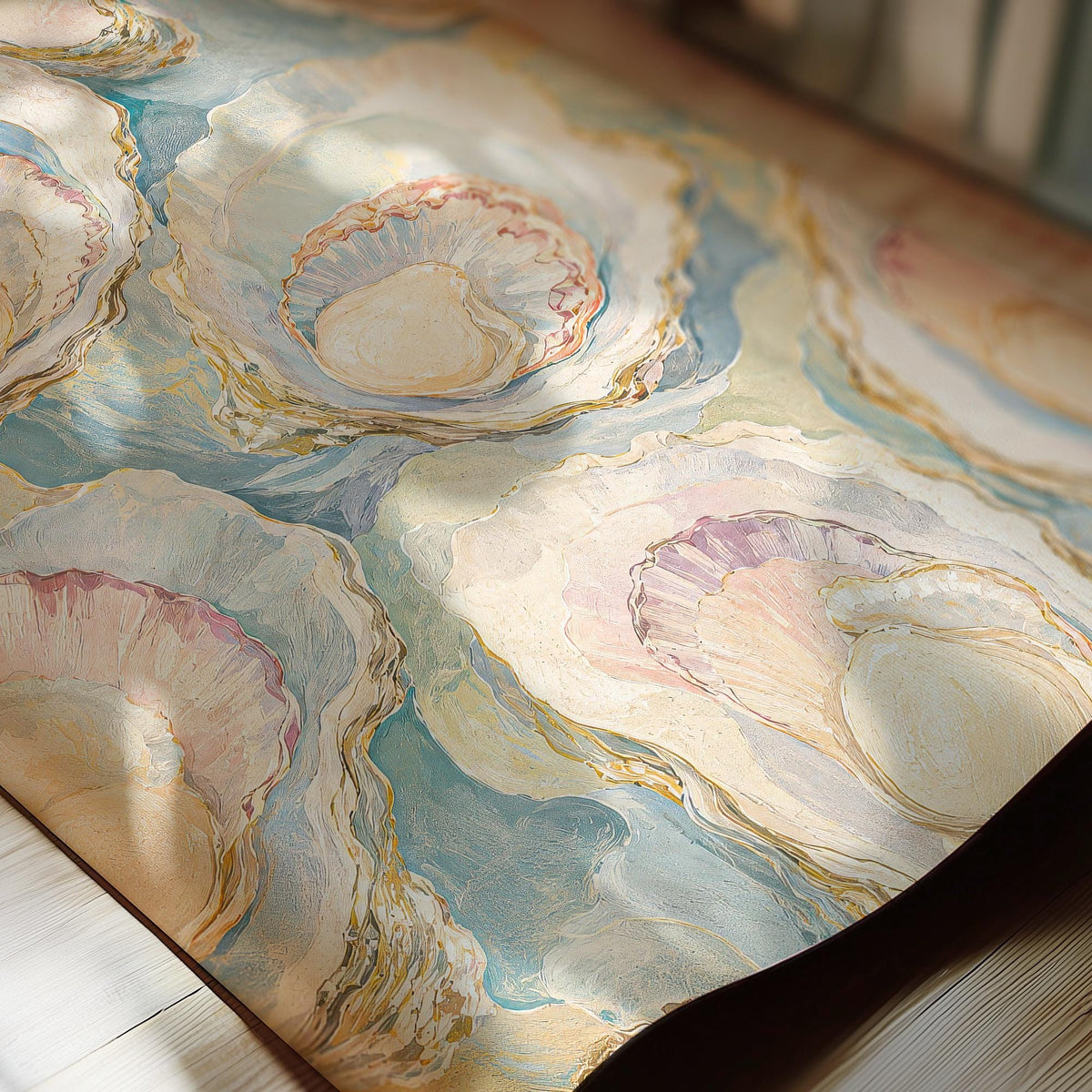 Oyster Wall Art, Pastel Oyster Painting Print, Coastal Wall Art, Pearl Oyster Art, Beach House Decor, Seashell Art Print, FRAMED or UNFRAMED