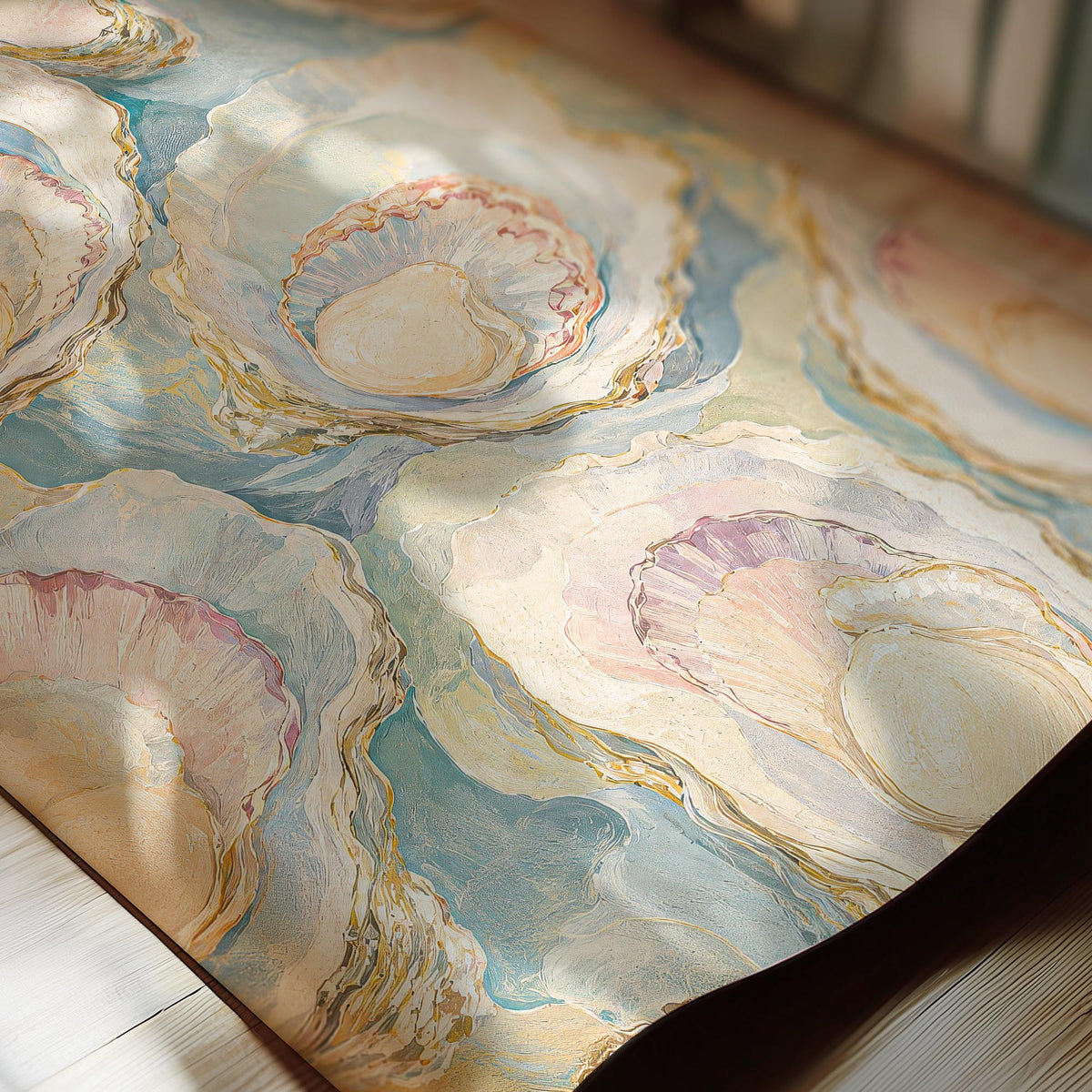 Oyster Wall Art, Pastel Oyster Painting Print, Coastal Wall Art, Pearl Oyster Art, Beach House Decor, Seashell Art Print, FRAMED or UNFRAMED